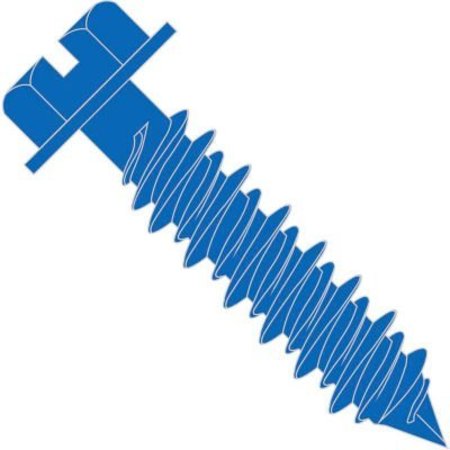 KANEBRIDGE Masonry Screw, Hex, Blue Perma Seal 1420CNSW